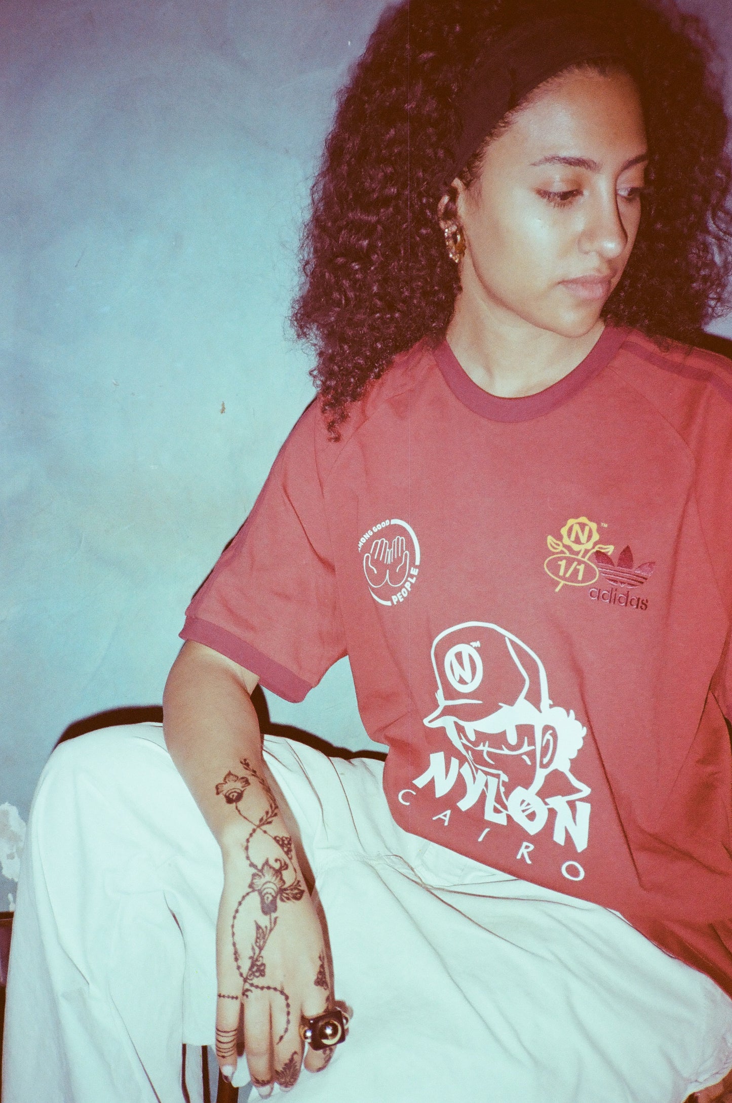AGP x Nylon “Nasr burgundy tee”