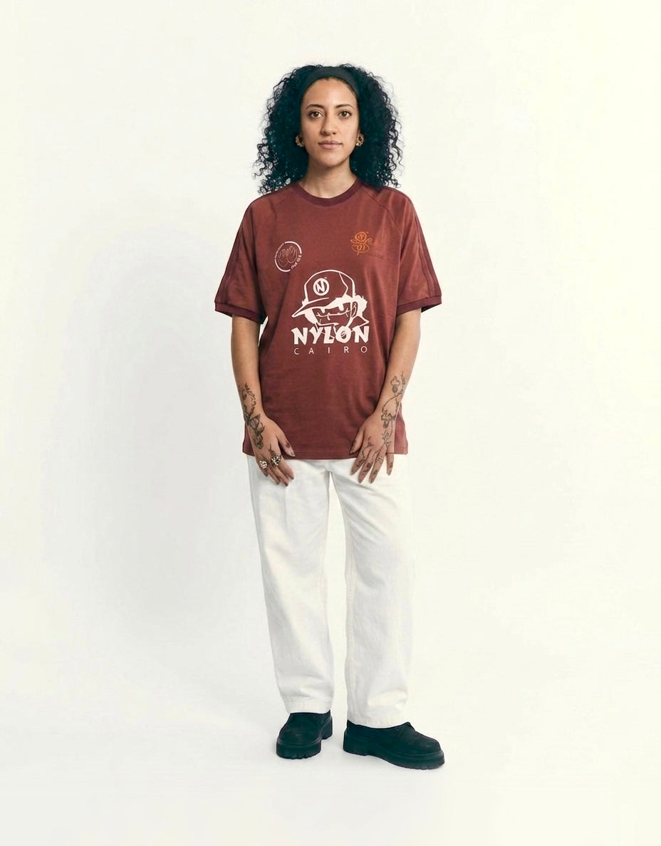 AGP x Nylon “Nasr burgundy tee”